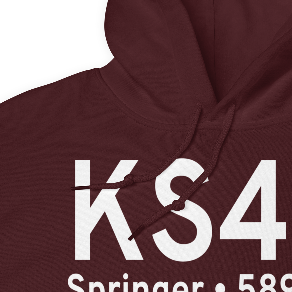 Springer Municipal Airport (KS42) ICAO Hoodie Sweatshirt 