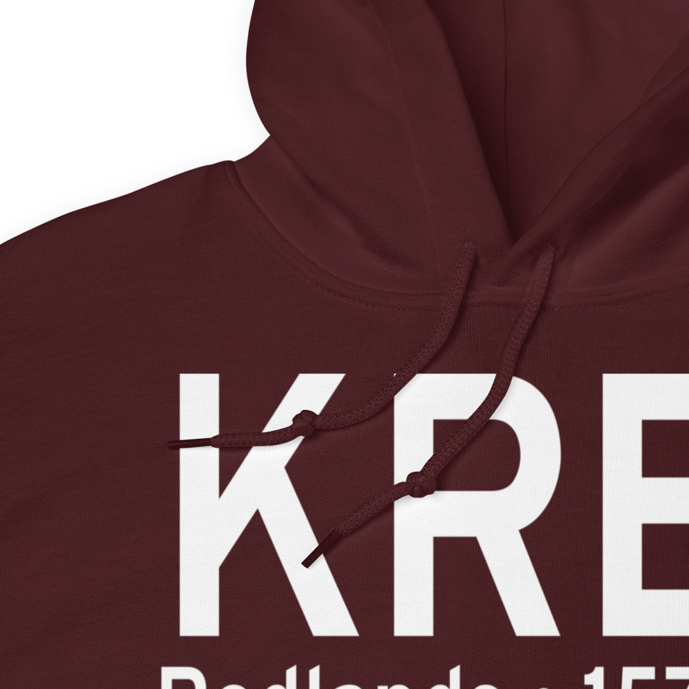 Redlands Municipal Airport (KREI) ICAO Hoodie Sweatshirt 