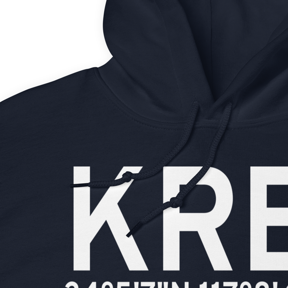 Redlands Municipal Airport (KREI) ICAO Hoodie Sweatshirt 