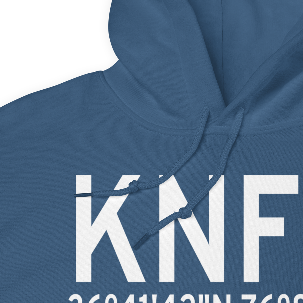 Fentress Naval Auxiliary Landing Field (KNFE) ICAO Hoodie Sweatshirt 