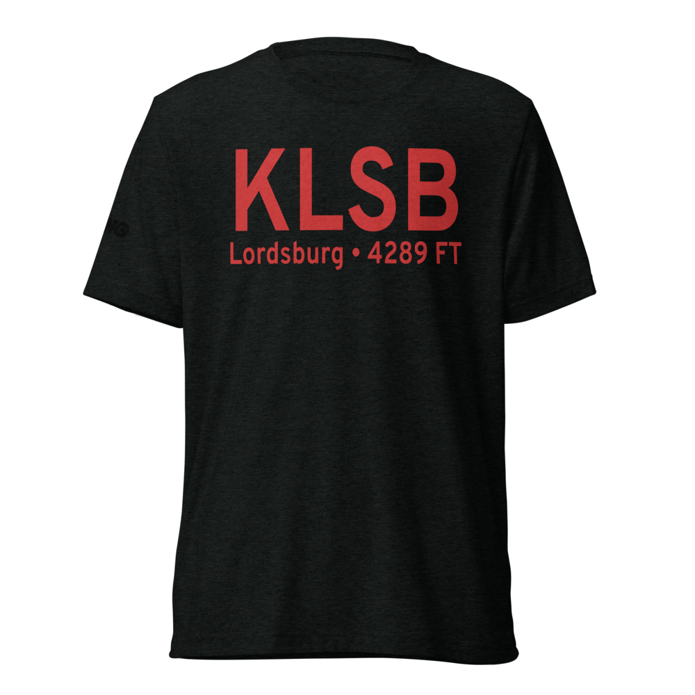 Lordsburg Municipal Airport (KLSB) ICAO Tri-blend T-Shirt 