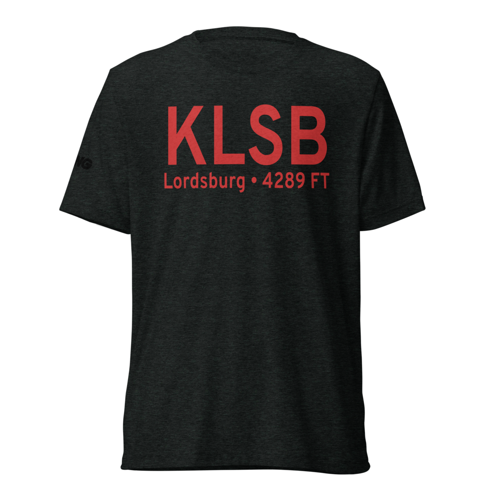 Lordsburg Municipal Airport (KLSB) ICAO Tri-blend T-Shirt 