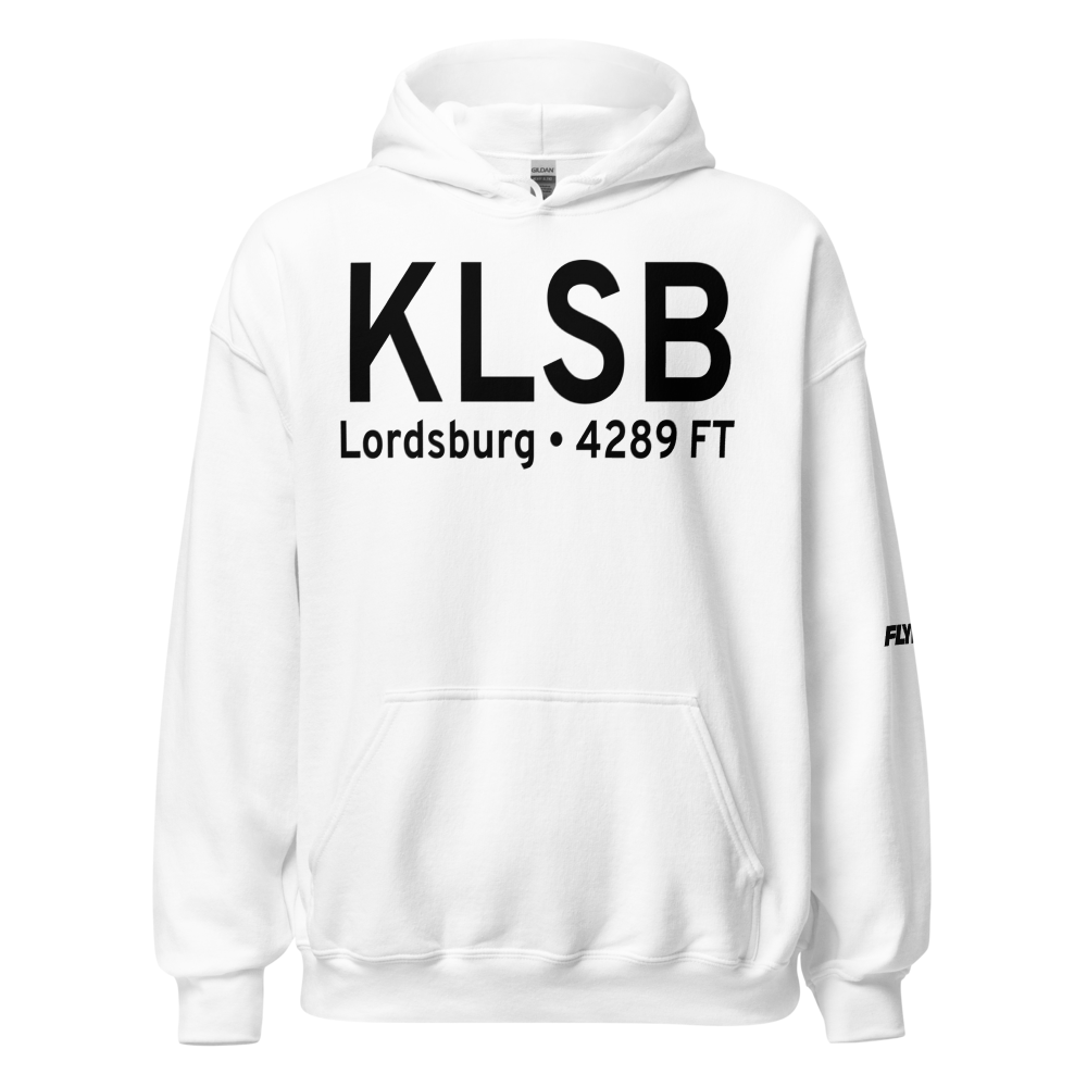 Lordsburg Municipal Airport (KLSB) ICAO Hoodie Sweatshirt 