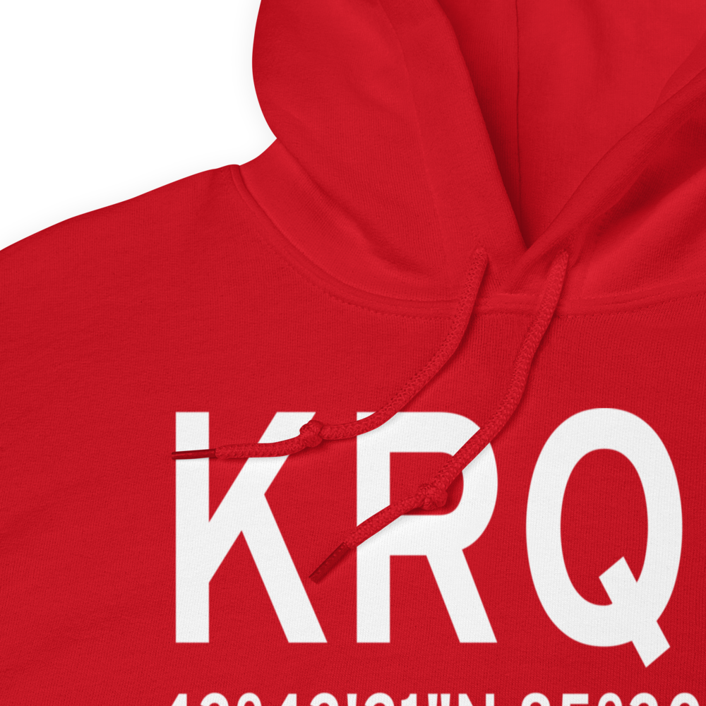 Roben Hood Airport (KRQB) ICAO Hoodie Sweatshirt 
