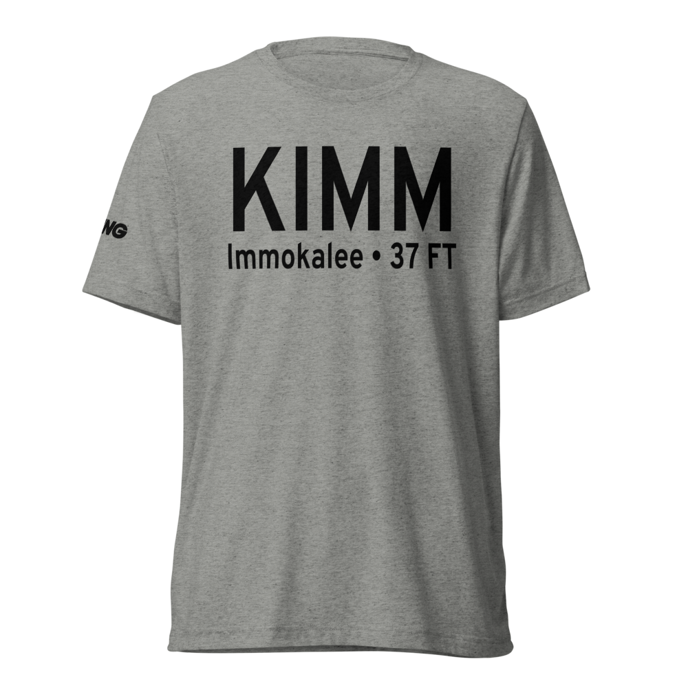 Immokalee Regional Airport (KIMM) ICAO Tri-blend T-Shirt 