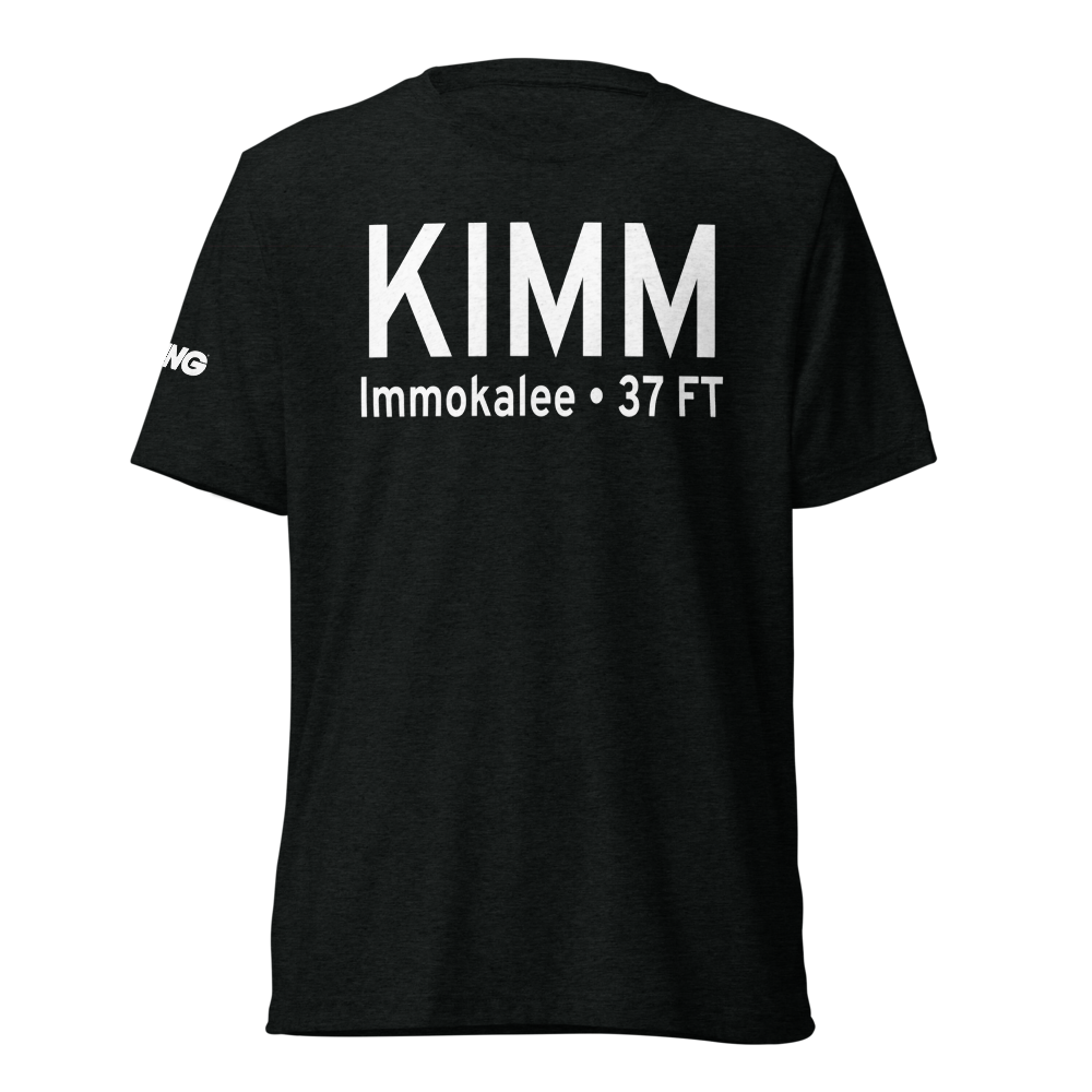 Immokalee Regional Airport (KIMM) ICAO Tri-blend T-Shirt 