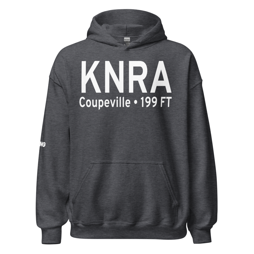 Coupeville Nolf Airport (KNRA) ICAO Hoodie Sweatshirt 