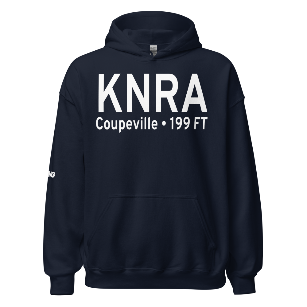 Coupeville Nolf Airport (KNRA) ICAO Hoodie Sweatshirt 