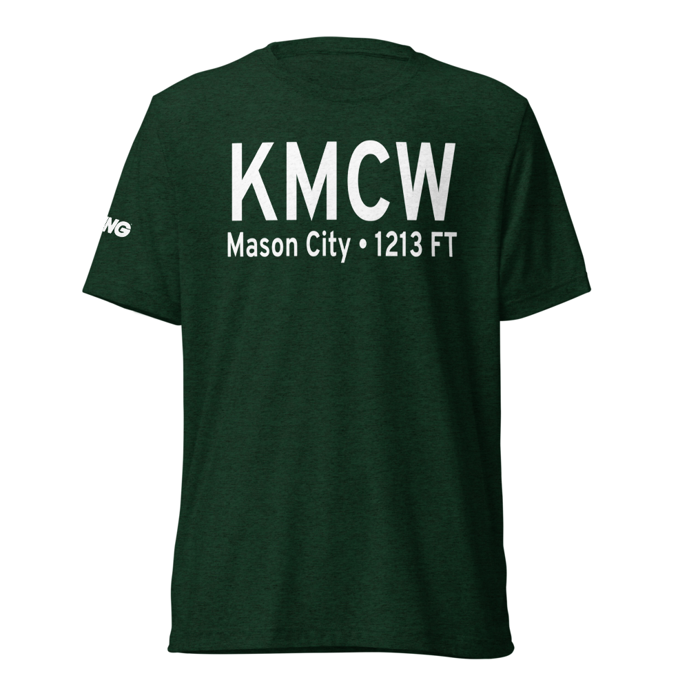 Mason City Municipal Airport (KMCW) ICAO Tri-blend T-Shirt 
