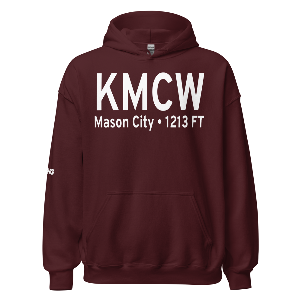 Mason City Municipal Airport (KMCW) ICAO Hoodie Sweatshirt 