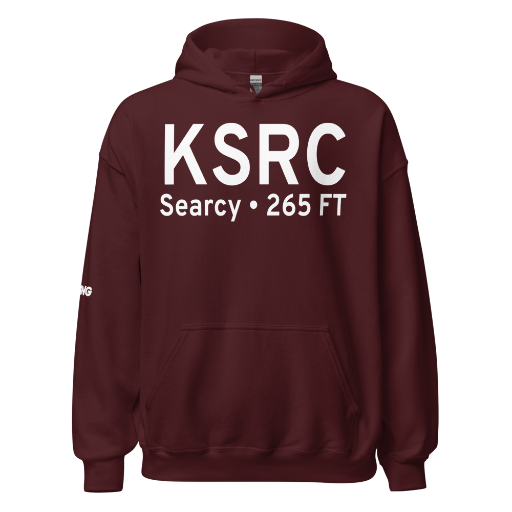 Searcy Municipal Airport (KSRC) ICAO Hoodie Sweatshirt 
