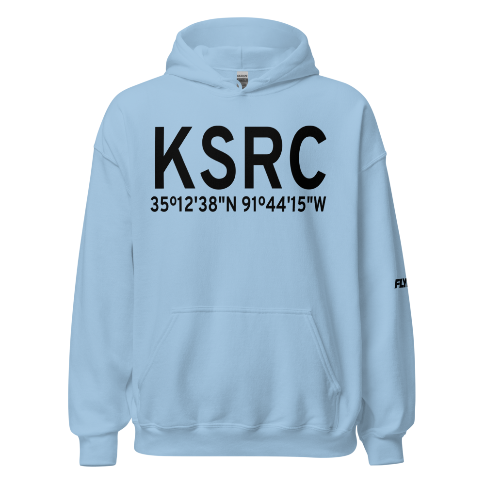 Searcy Municipal Airport (KSRC) ICAO Hoodie Sweatshirt 