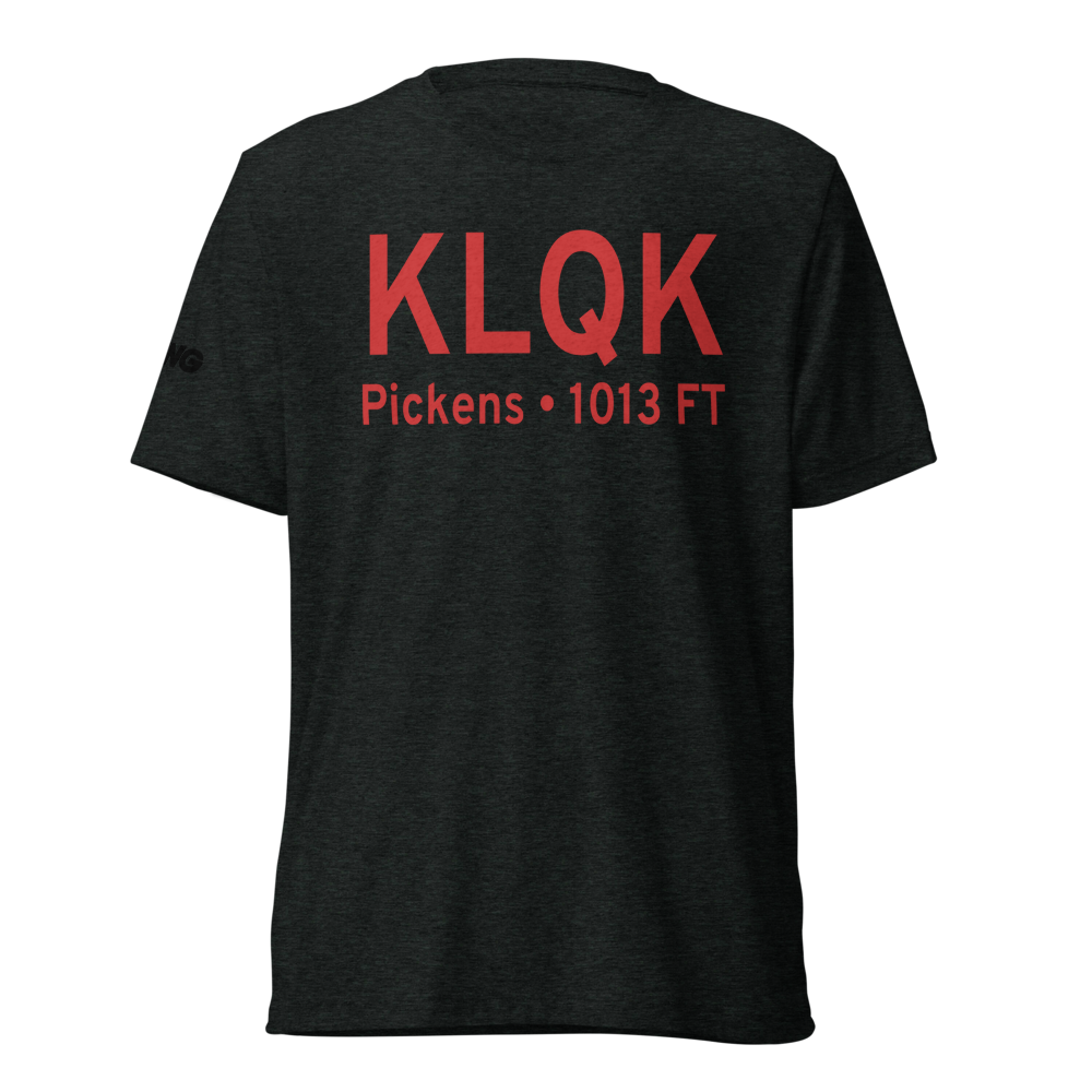 Pickens County Airport (KLQK) ICAO Tri-blend T-Shirt 
