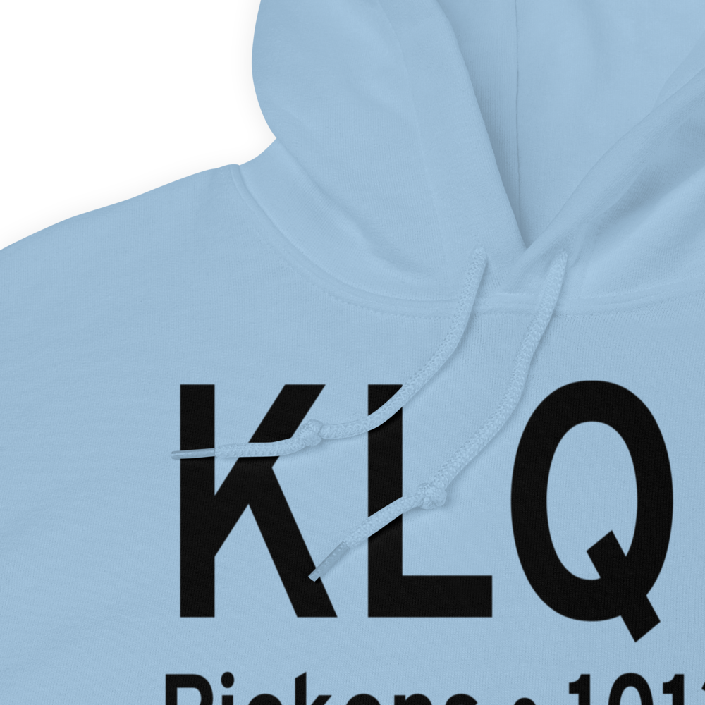 Pickens County Airport (KLQK) ICAO Hoodie Sweatshirt 
