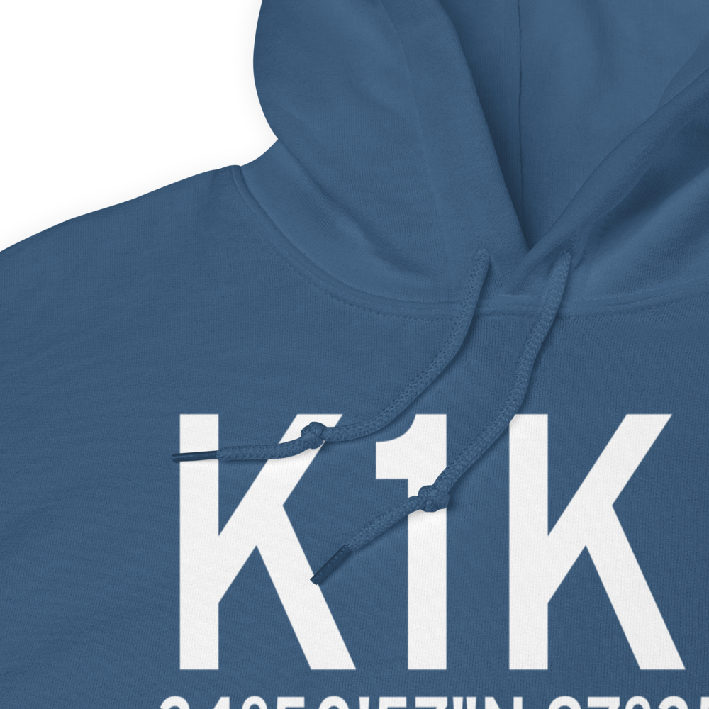 Lindsay Municipal Airport (K1K2) ICAO Hoodie Sweatshirt 
