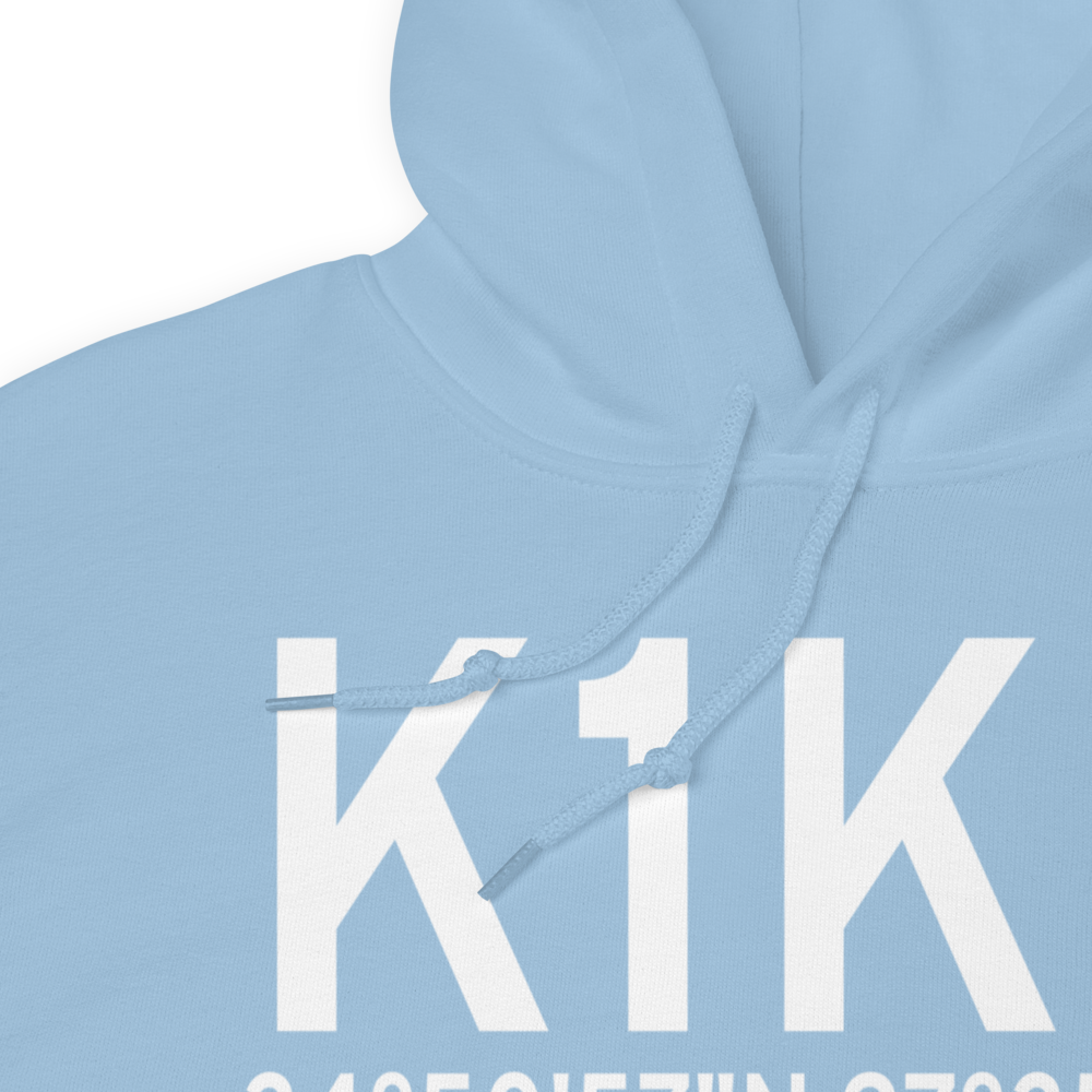 Lindsay Municipal Airport (K1K2) ICAO Hoodie Sweatshirt 