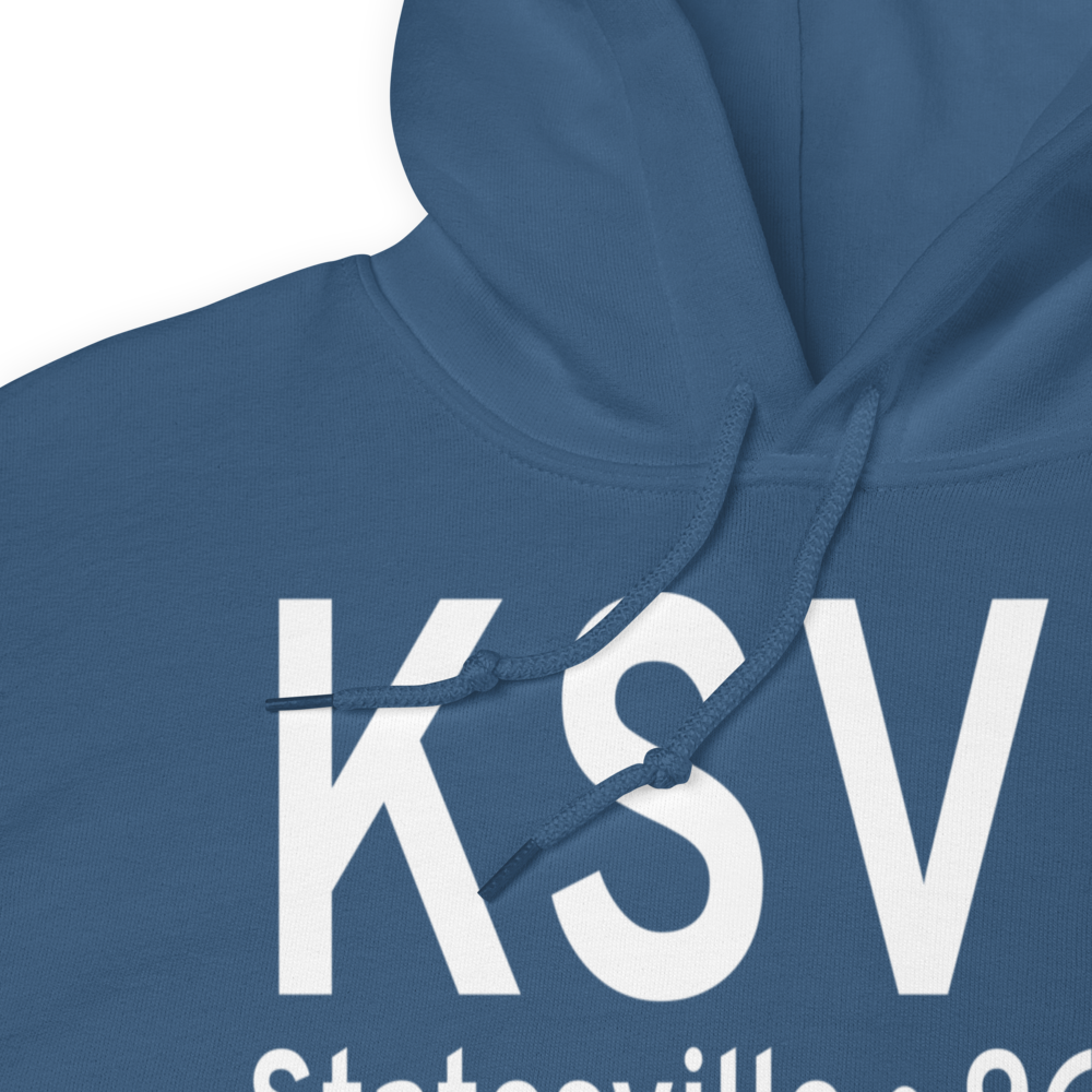 Statesville Regional Airport (KSVH) ICAO Hoodie Sweatshirt 