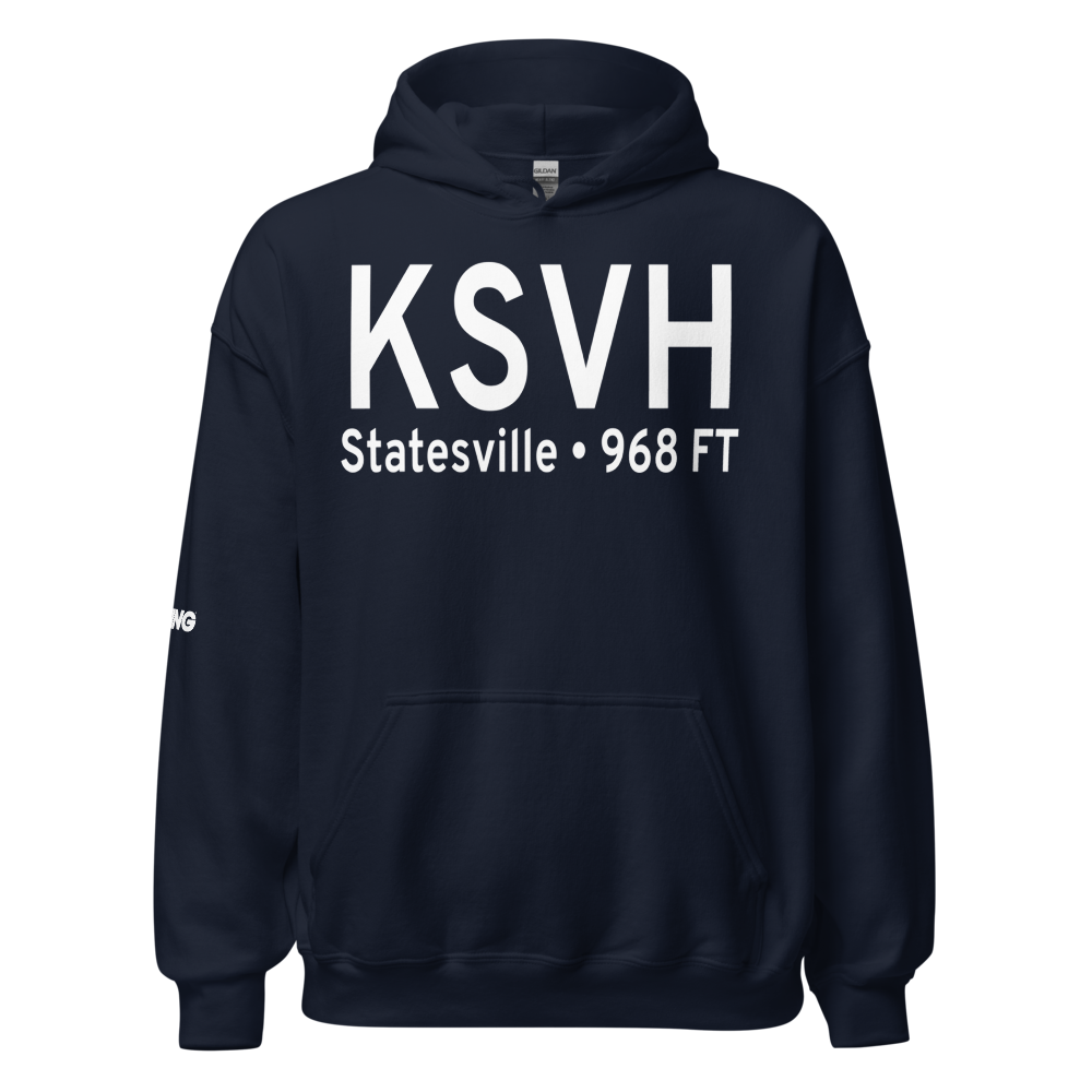 Statesville Regional Airport (KSVH) ICAO Hoodie Sweatshirt 