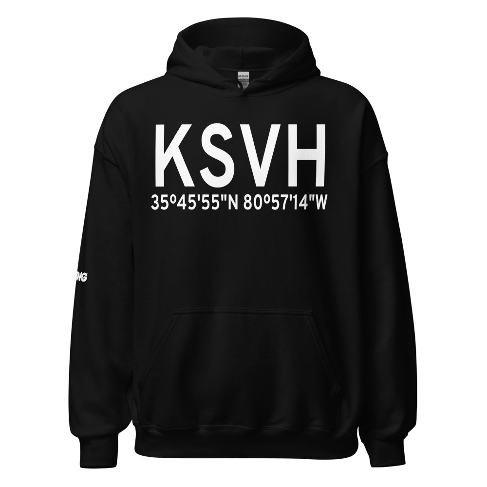 Statesville Regional Airport (KSVH) ICAO Hoodie Sweatshirt 