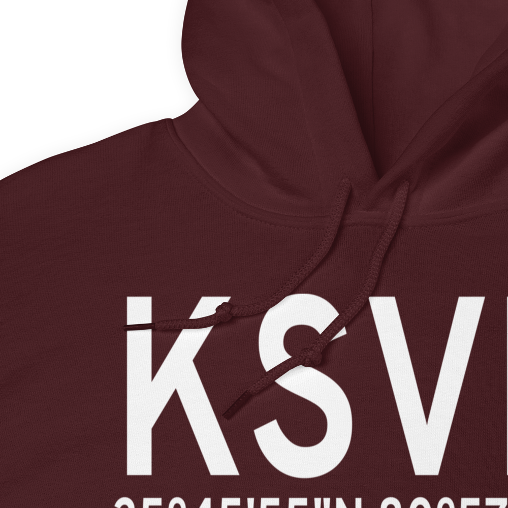 Statesville Regional Airport (KSVH) ICAO Hoodie Sweatshirt 