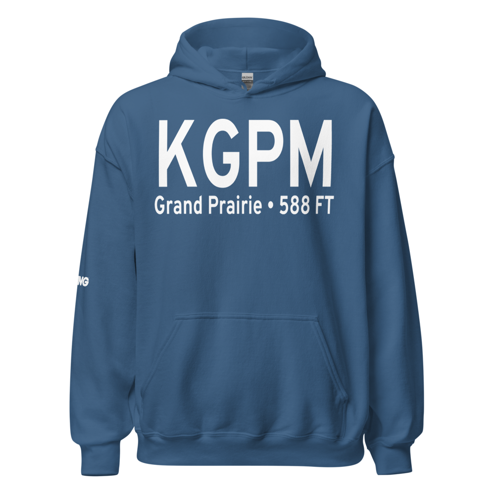 Grand Prairie Municipal Airport (KGPM) ICAO Hoodie Sweatshirt 