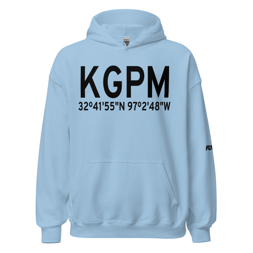 Grand Prairie Municipal Airport (KGPM) ICAO Hoodie Sweatshirt 