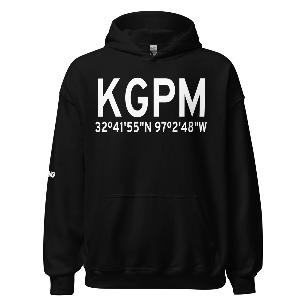Grand Prairie Municipal Airport (KGPM) ICAO Hoodie Sweatshirt 