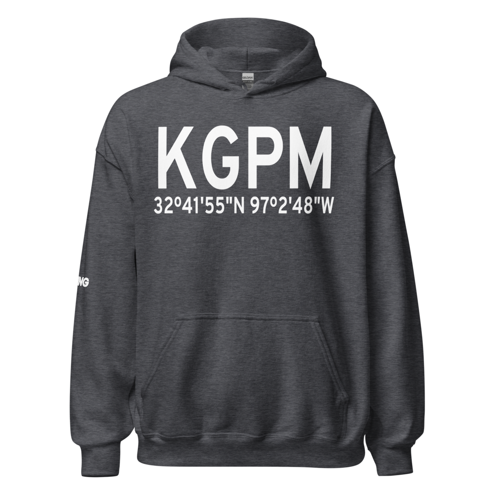 Grand Prairie Municipal Airport (KGPM) ICAO Hoodie Sweatshirt 