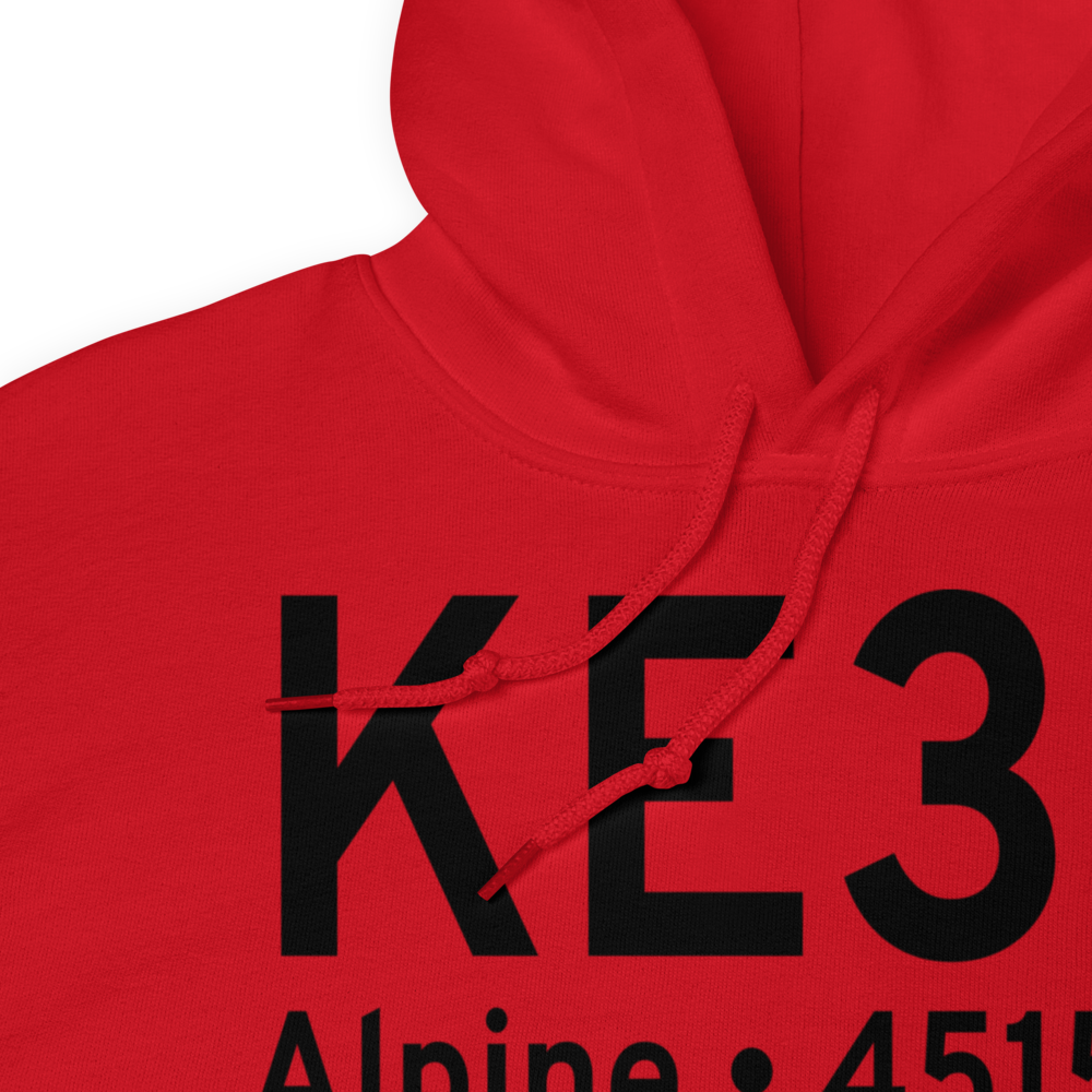 Alpine Casparis Municipal Airport (KE38) ICAO Hoodie Sweatshirt 