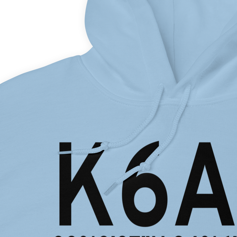 Griffin Spalding County Airport (K6A2) ICAO Hoodie Sweatshirt 