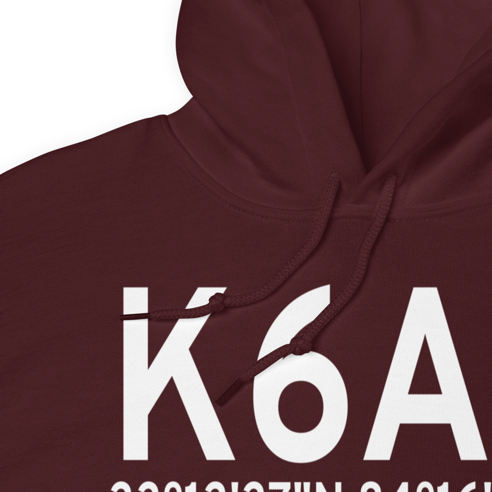 Griffin Spalding County Airport (K6A2) ICAO Hoodie Sweatshirt 