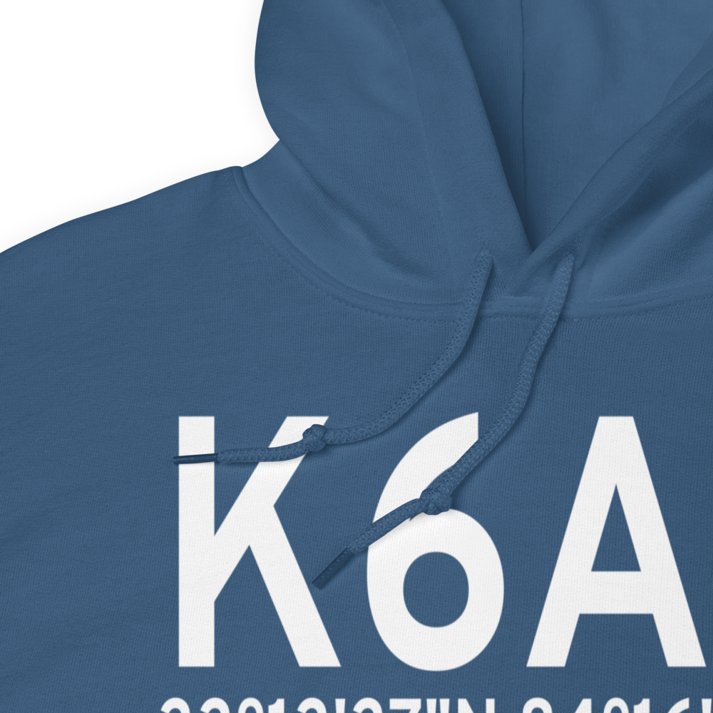 Griffin Spalding County Airport (K6A2) ICAO Hoodie Sweatshirt 
