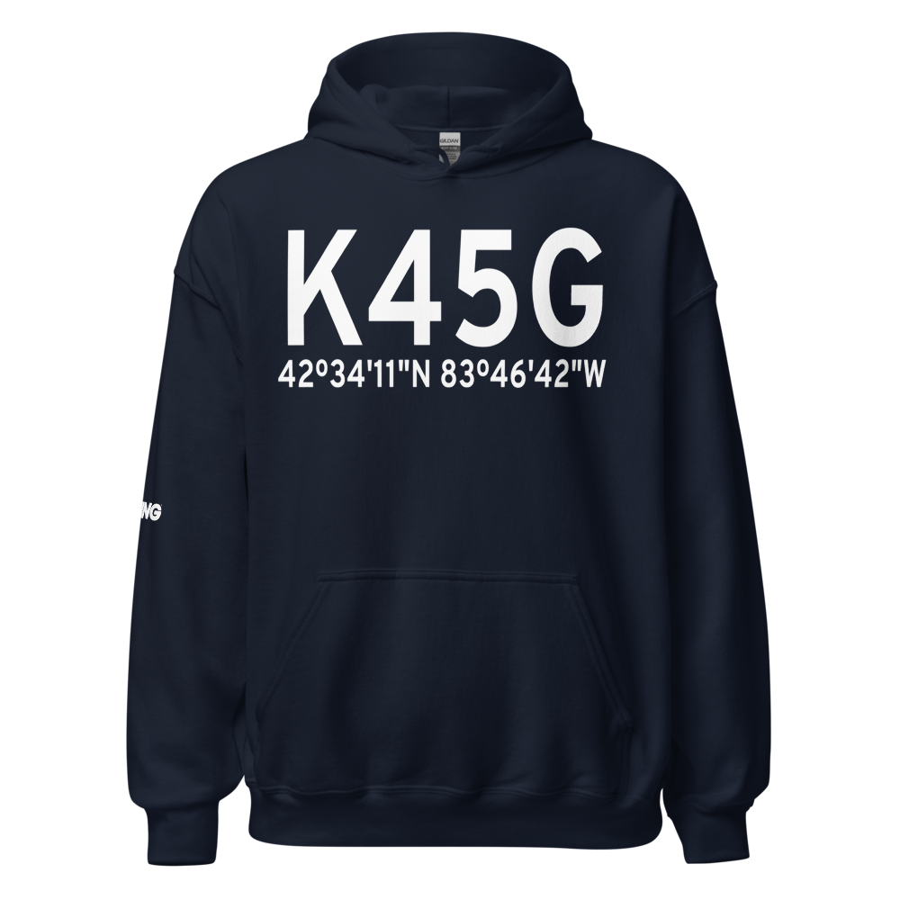 Brighton Airport (K45G) ICAO Hoodie Sweatshirt 