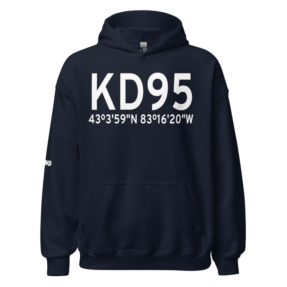 Dupont-Lapeer Airport (KD95) ICAO Hoodie Sweatshirt 