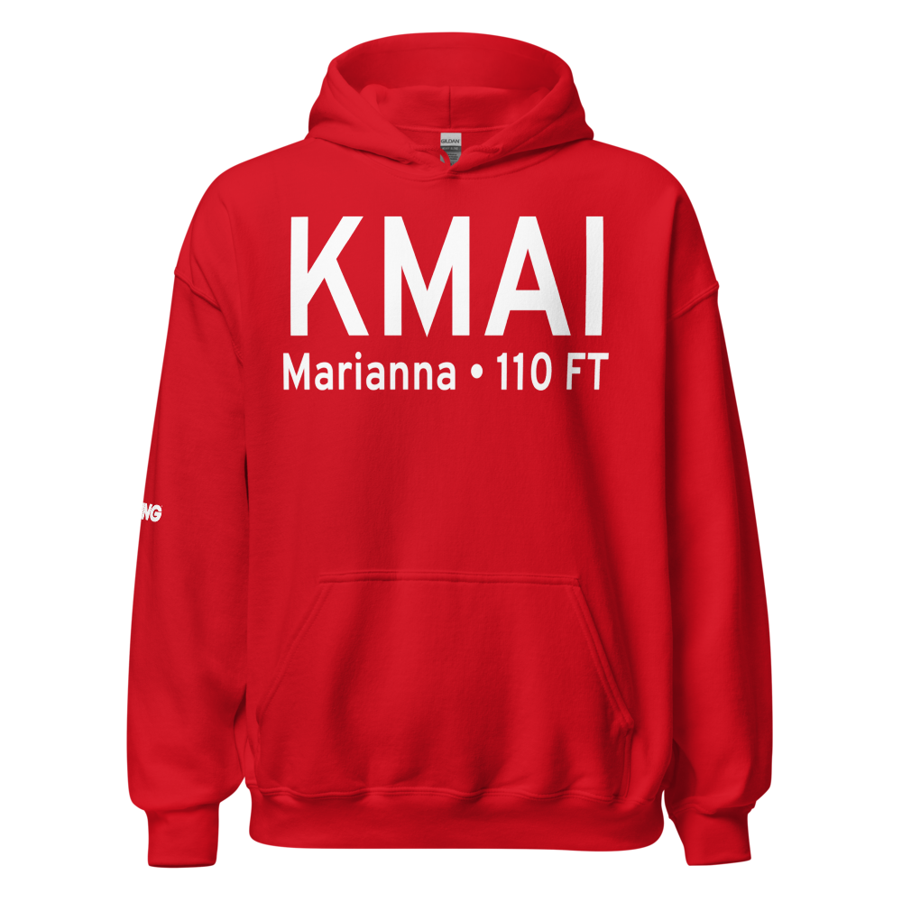 Marianna Municipal Airport (KMAI) ICAO Hoodie Sweatshirt 