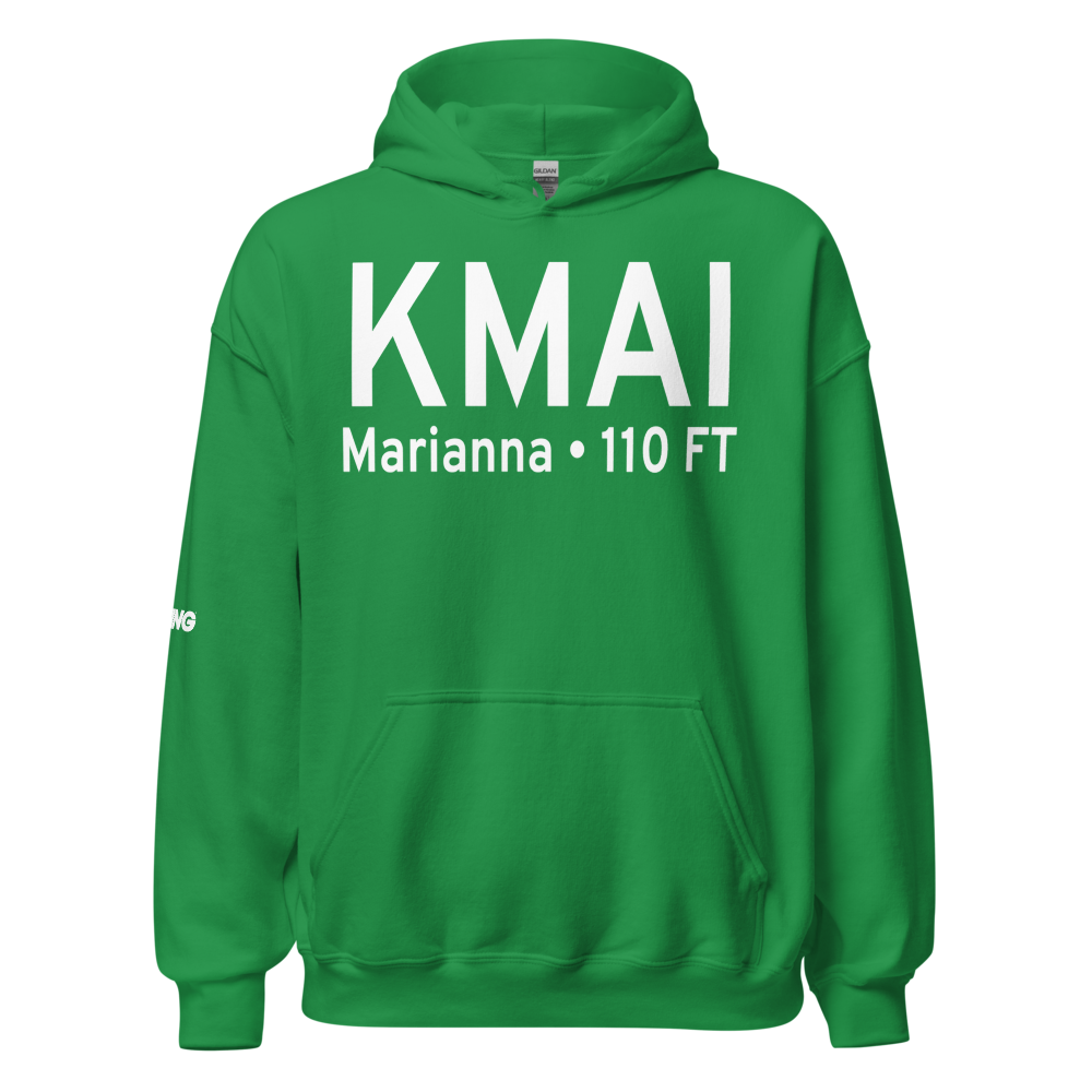 Marianna Municipal Airport (KMAI) ICAO Hoodie Sweatshirt 