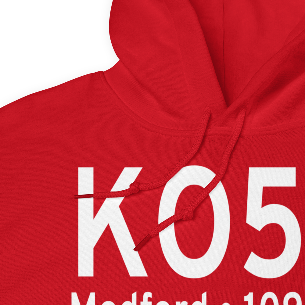 Medford Municipal Airport (KO53) ICAO Hoodie Sweatshirt 