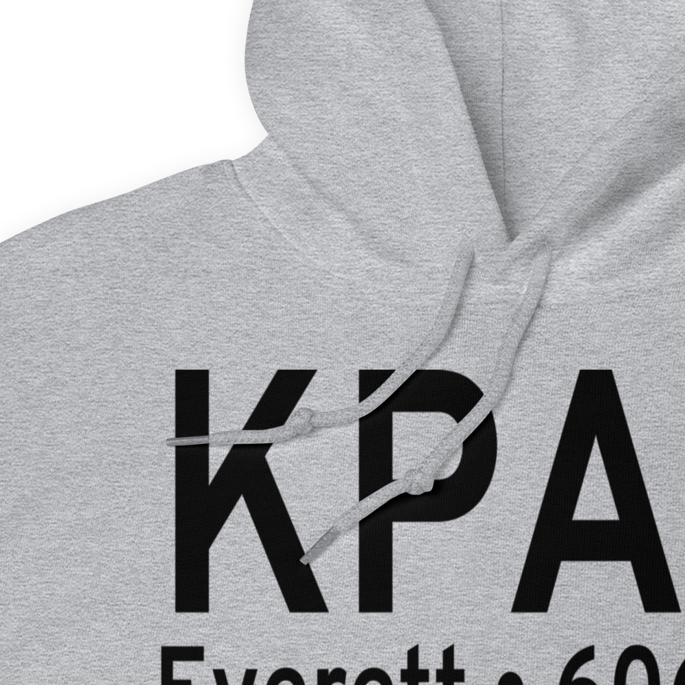 Snohomish County (Paine Field) Airport (KPAE) ICAO Hoodie Sweatshirt 