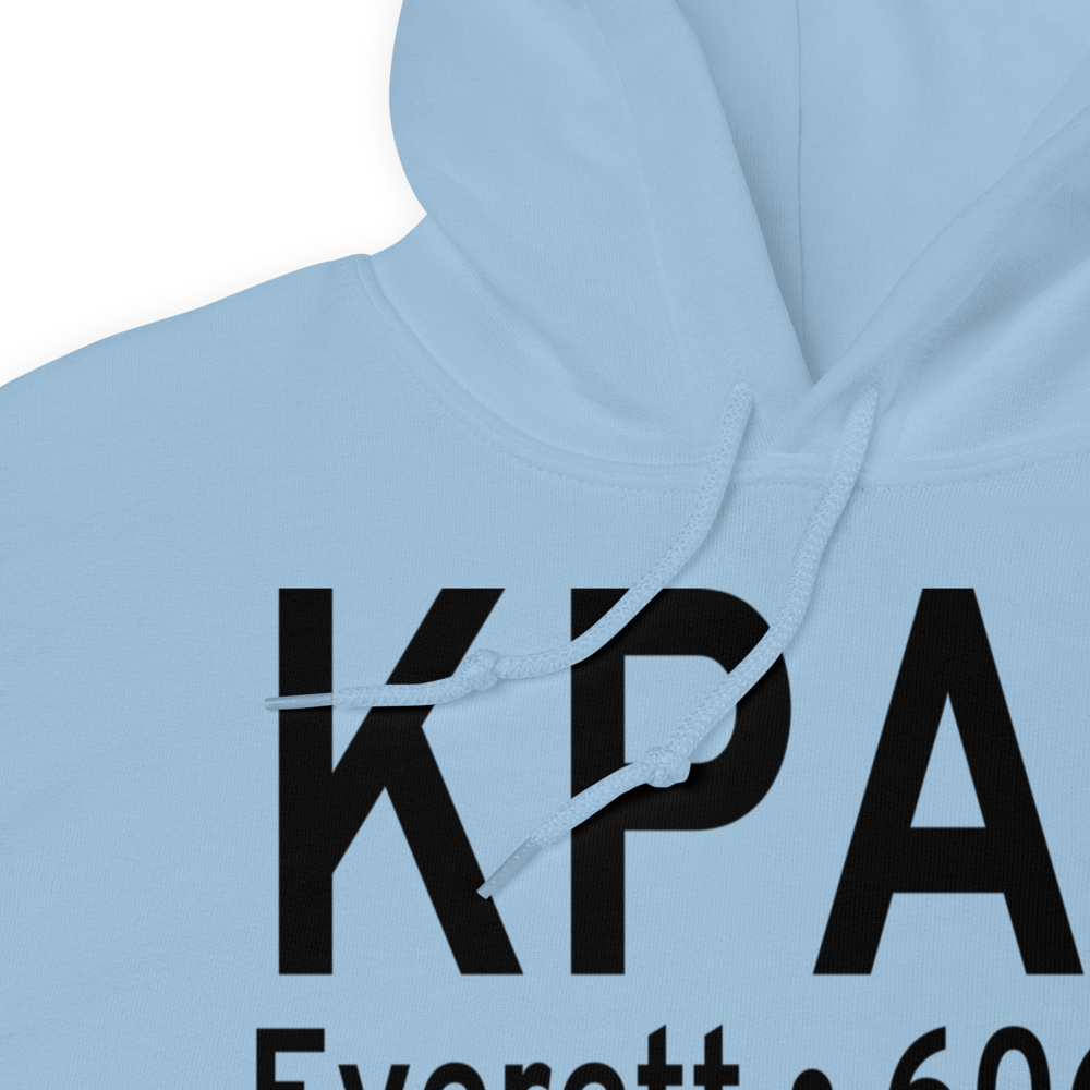 Snohomish County (Paine Field) Airport (KPAE) ICAO Hoodie Sweatshirt 