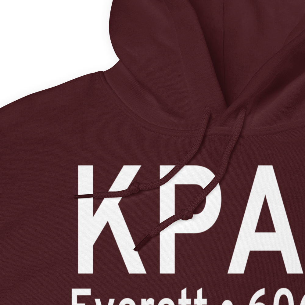 Snohomish County (Paine Field) Airport (KPAE) ICAO Hoodie Sweatshirt 
