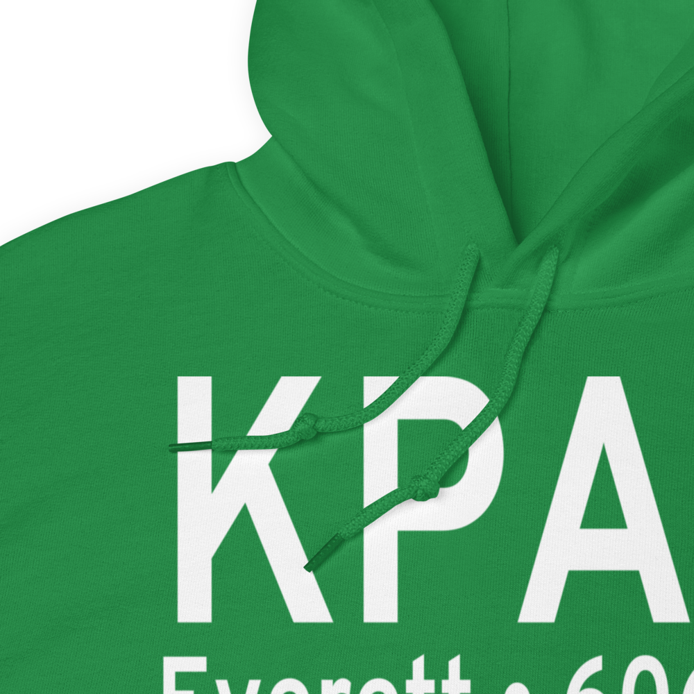 Snohomish County (Paine Field) Airport (KPAE) ICAO Hoodie Sweatshirt 