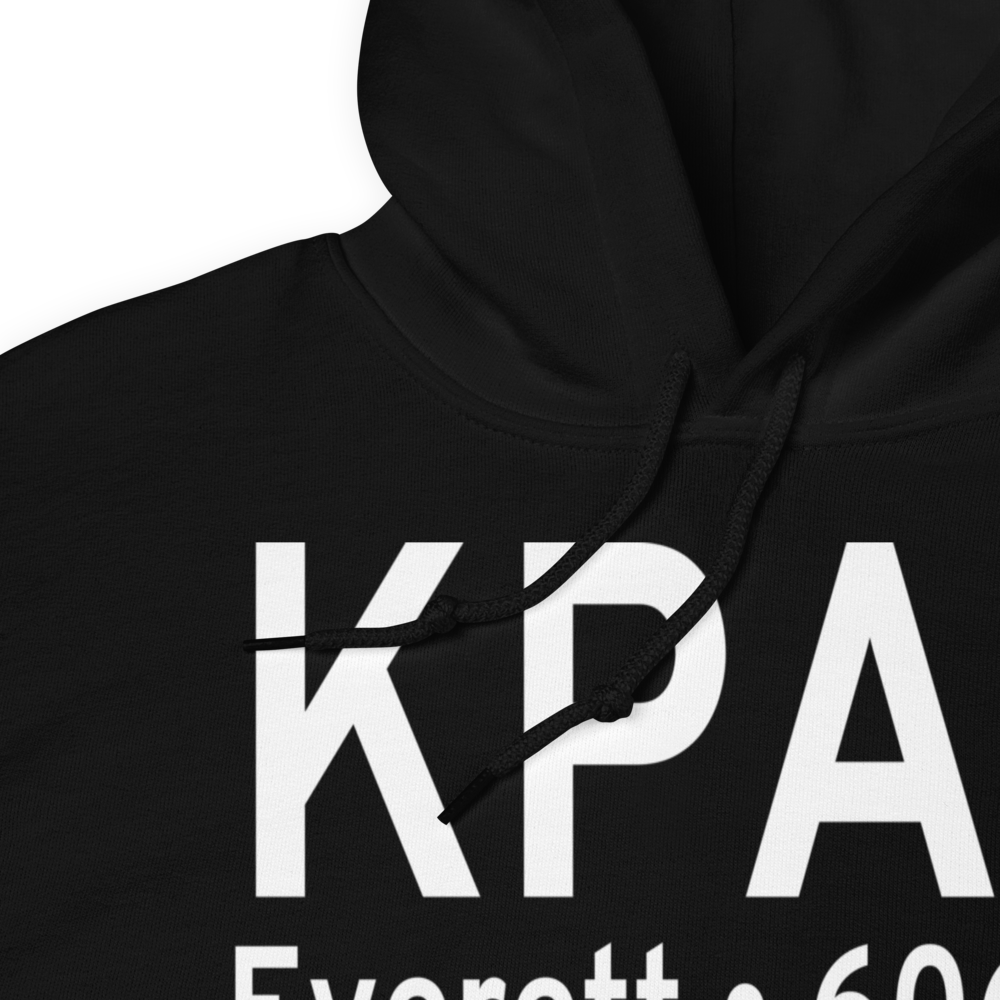 Snohomish County (Paine Field) Airport (KPAE) ICAO Hoodie Sweatshirt 