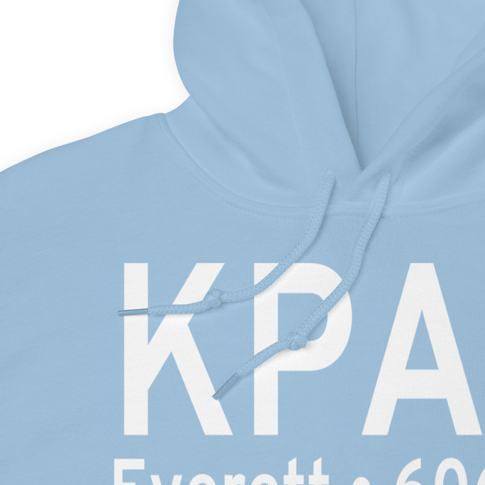 Snohomish County (Paine Field) Airport (KPAE) ICAO Hoodie Sweatshirt 