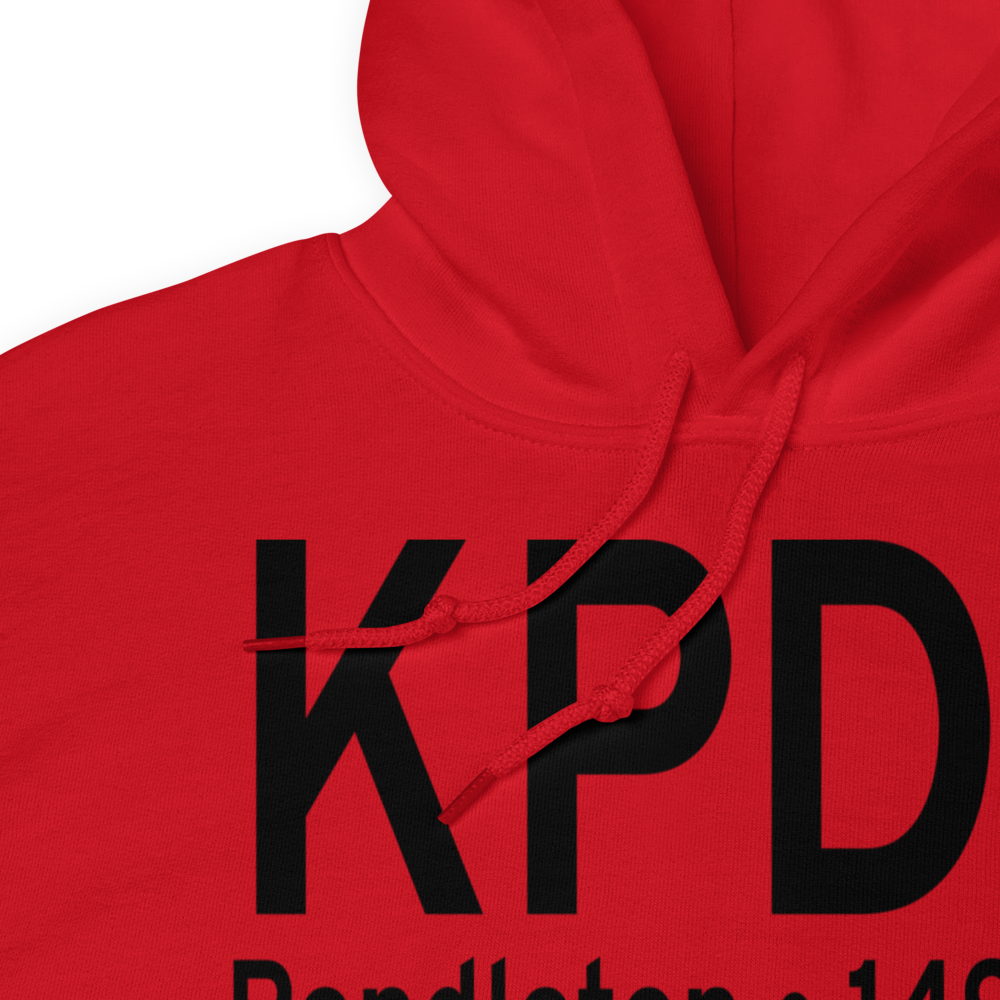 Eastern Oregon Regional At Pendleton Airport (KPDT) ICAO Hoodie Sweatshirt 