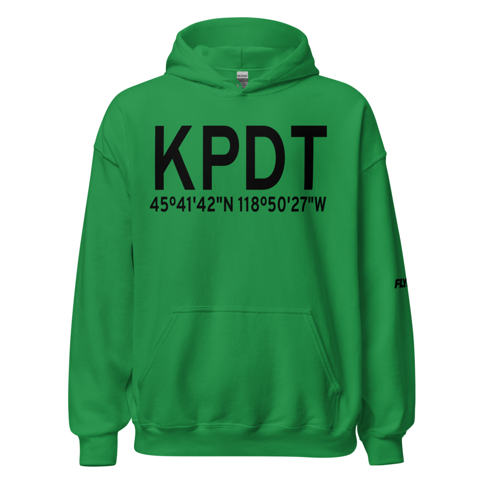 Eastern Oregon Regional At Pendleton Airport (KPDT) ICAO Hoodie Sweatshirt 