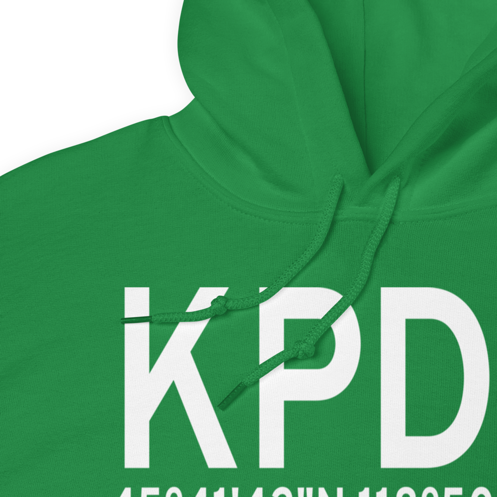 Eastern Oregon Regional At Pendleton Airport (KPDT) ICAO Hoodie Sweatshirt 