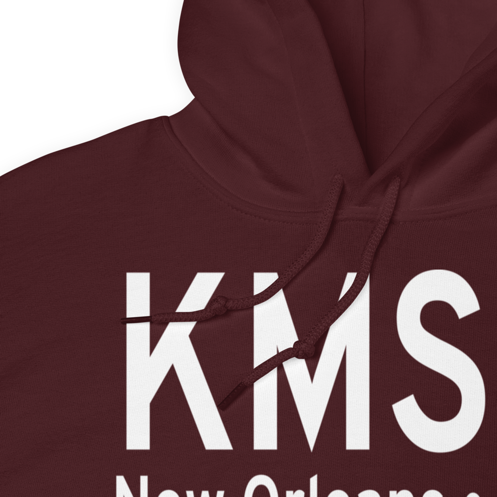 Louis Armstrong New Orleans International Airport (KMSY) ICAO Hoodie Sweatshirt 