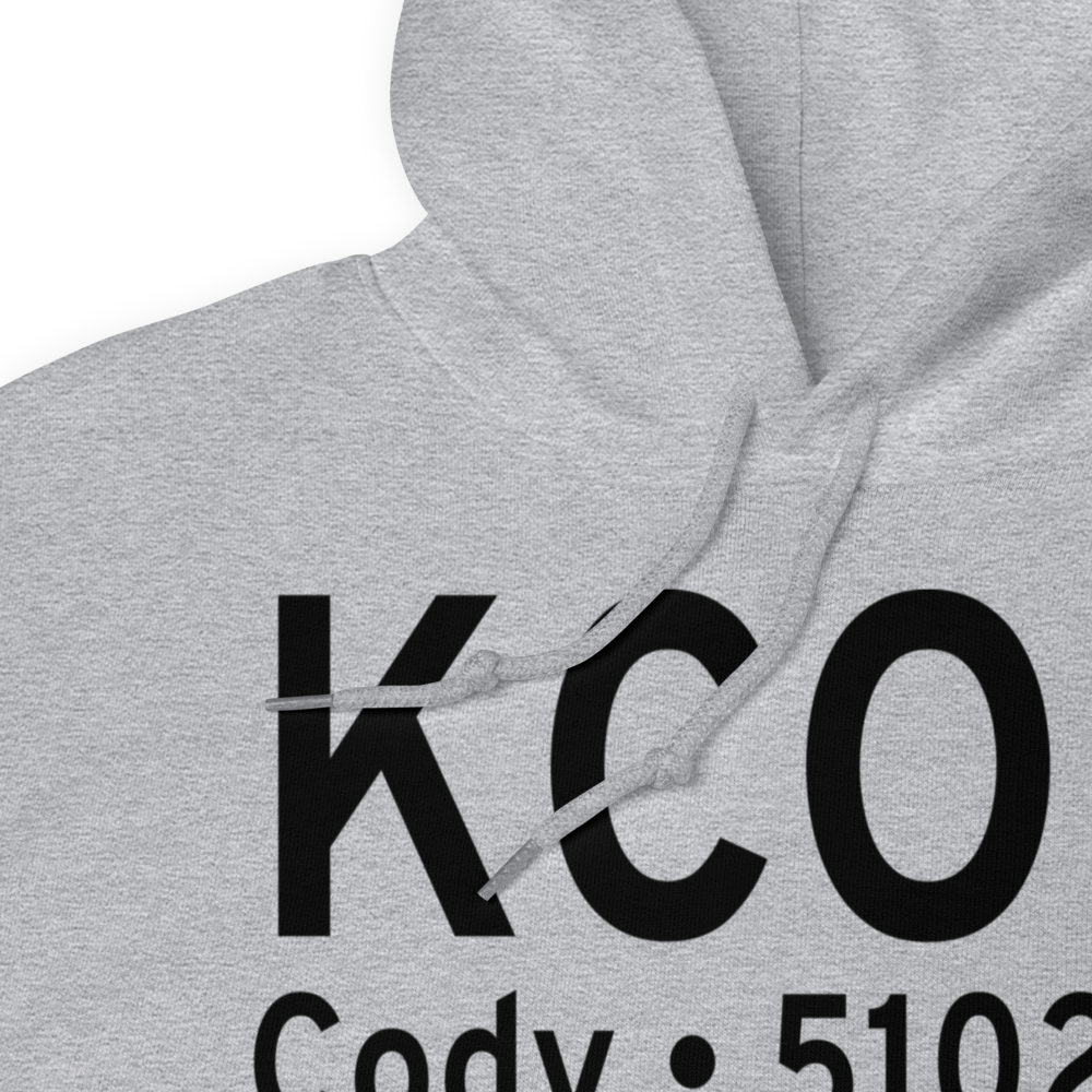Yellowstone Regional Airport (KCOD) ICAO Hoodie Sweatshirt 