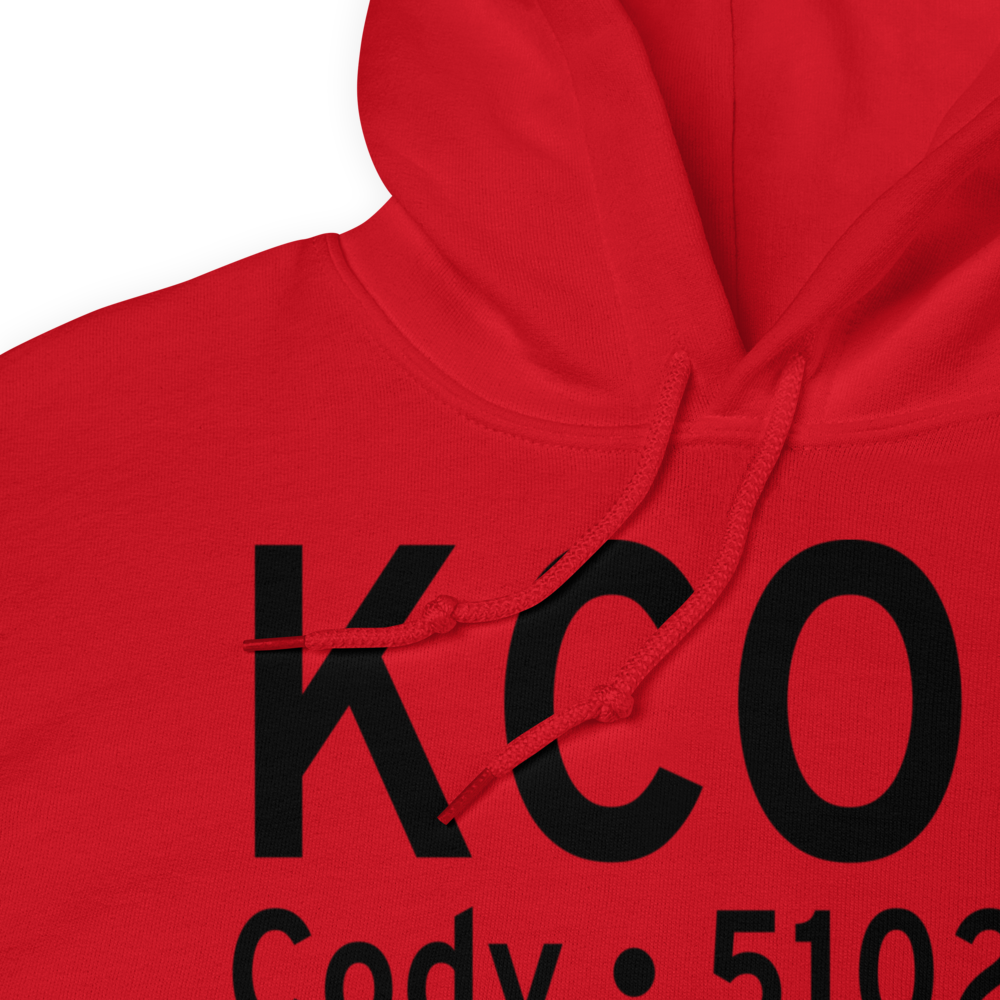 Yellowstone Regional Airport (KCOD) ICAO Hoodie Sweatshirt 