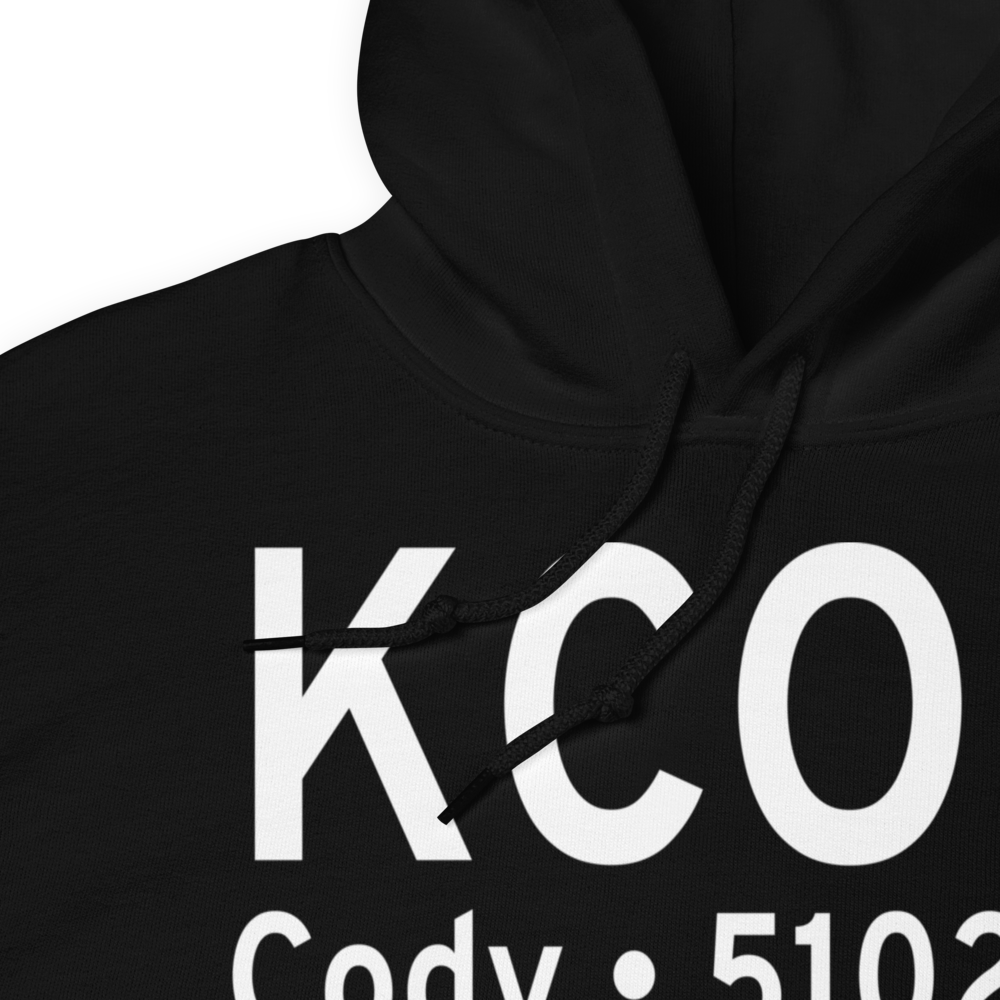 Yellowstone Regional Airport (KCOD) ICAO Hoodie Sweatshirt 